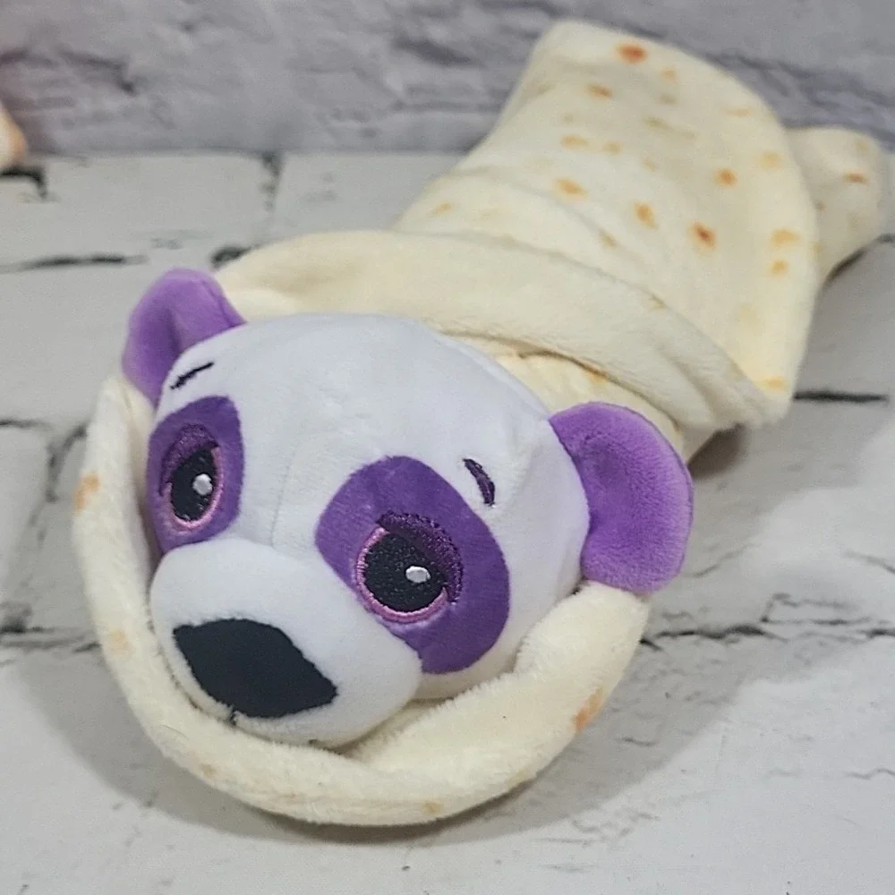 Cutetitos Plush Lot Of 2 Purple Panda Red Chili Blue Dog Both With Wraps‎